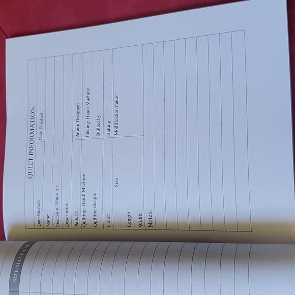 Quilting Journal - Picture 2 of 6